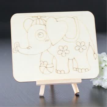 坤祥鼎盛 儿童diy绘画涂鸦木板画幼儿园创意美术手工制作材料画画小