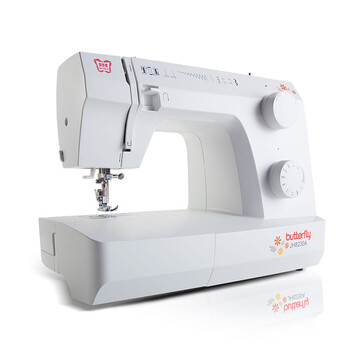 
                                        蝴蝶缝纫机旗舰店 蝴蝶牌家用电动多功能缝纫机 JH8230A 家庭机械控制锁边吃厚强低噪音                