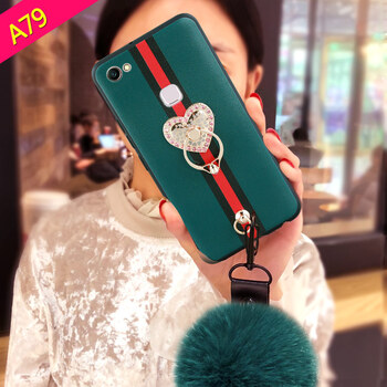 凯洛伊 oppoa79手机壳a79t硅胶保护套软硅胶彩绘防摔指环女款软壳