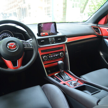 易友专用于马自达cx4内饰贴纸 cx-4内饰改装碳纤维冰膜改色贴膜 黑色