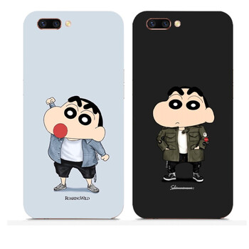 锶景oppo r11手机壳可爱卡通蜡笔小新保护套全包边硅胶软壳潮男女