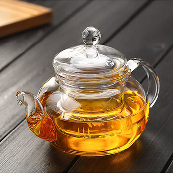 泡茶壶水壶茶具耐热玻璃茶壶 功夫茶具带过滤内胆600ml家用玻璃壶