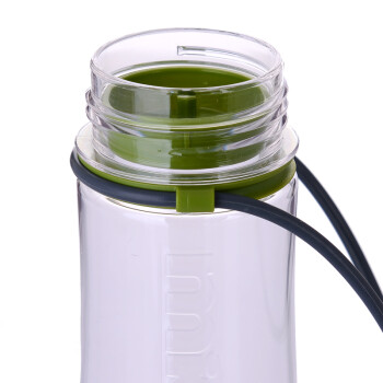 MIGO儿童塑料水杯子0.35L带盖便携运动水壶防漏随手杯 绿色