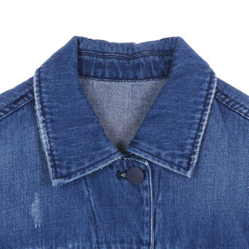 
                                        MO&Co.外套波普工装拼贴涂鸦宽松百搭牛仔衫MT153COT03 moco S97牛仔蓝色 S                