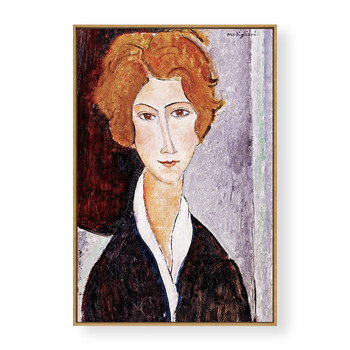 卧室装饰画现代人物油画莫迪里阿尼装饰画modigliani床头挂画sn1435 c