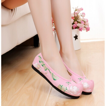 唐代古装女坡跟内增高翘首履翘头鞋古代华服唐服装汉服古装婚鞋新qd