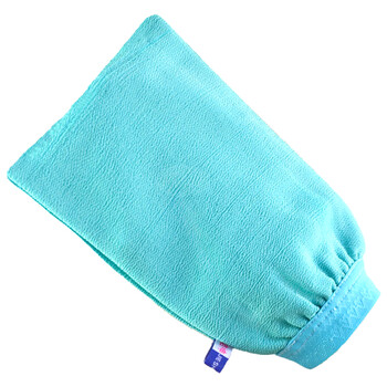 洁神 女士强力 搓澡巾 双面擦背洗澡巾 搓背搓泥手套去污浴擦 蓝色