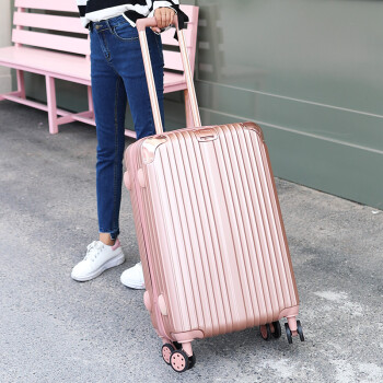 行李箱女拉杆箱旅行箱密码箱学生皮箱子万向轮韩版小清新24cun26y