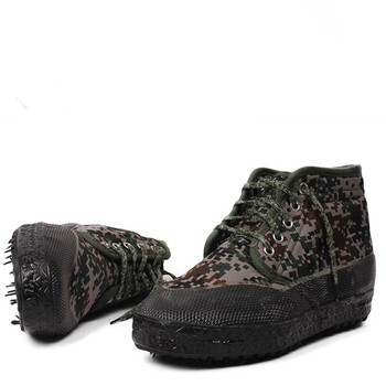 保暖解放棉鞋迷彩作训鞋工作鞋雪地鞋冬季加绒男女通码 数码迷彩(002)