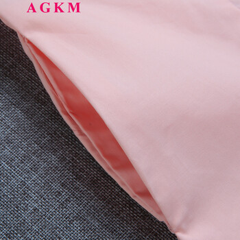 AGKM  2015秋装新款韩版纯色衬衣女修身百搭上衣中长款长袖时尚休闲职业气质衬衫 粉红色 XL