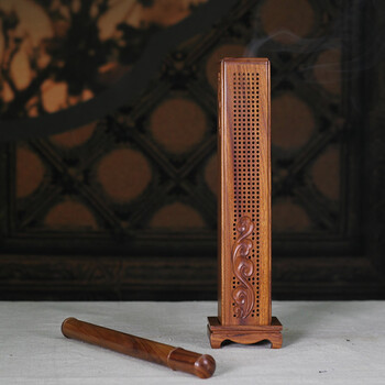 百工制器（CRAFTS CREATE）凌波 酸枝木立式香炉家居香炉熏香套装