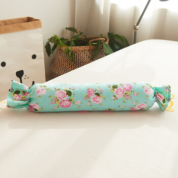 圆形颈椎枕荞麦专用枕圆枕头圆柱硬荞麦枕芯果 玫瑰花-果枕