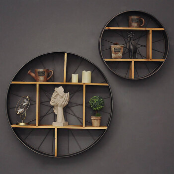 2018新品创意复古工业风墙上置物架餐厅墙壁装饰品咖啡店铺墙面装修壁