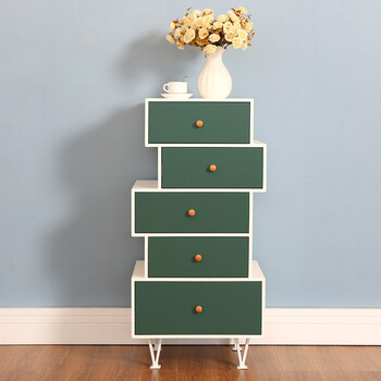 个性家具五斗柜 三斗柜储物柜 装饰柜子 创意 简约现代 玄关柜 复古绿