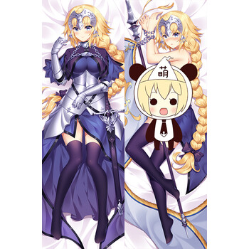 碧蓝航线光辉赤城狂三和泉纱雾fate贞德动漫周边睡觉抱枕枕套 贞德