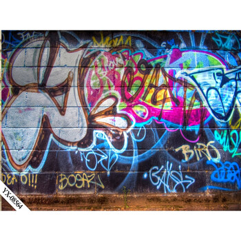 主播背景布直播间主播背景布喊麦背景布墙砖墙面3d背景布生活 明黄色