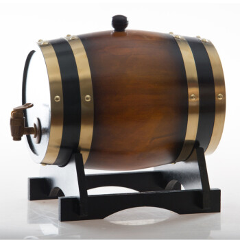 5L 橡木桶 装饰桶 木质道具酒桶 木制啤酒桶 立