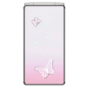 易丰（Ephone）E81 电信2G翻盖女性手机 粉色