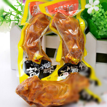mm靖江特产 骥洋盐焗鸭脖子 卤味小吃肉类熟食鸭颈