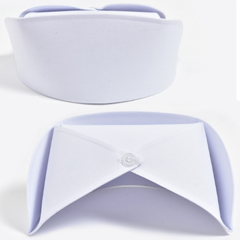 护士帽 白色南丁格尔燕尾帽粉色蓝色加厚医师帽手术帽y 白色 均码