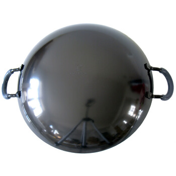 
                                        珍珠生活（PEARL LIFE）日本原装进口铁锅炒锅H-2513传统尖圆底双手36CM不烫手                