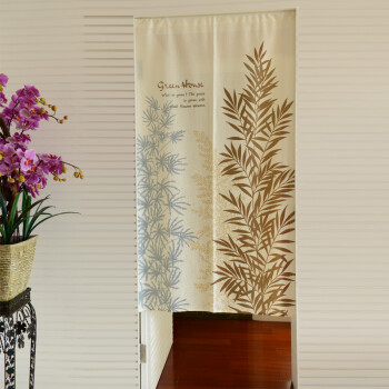 
                                        风雅荷塘 赞美生命85*150CM 经编纱精品印花风水门帘 布艺 隔断 送杆                