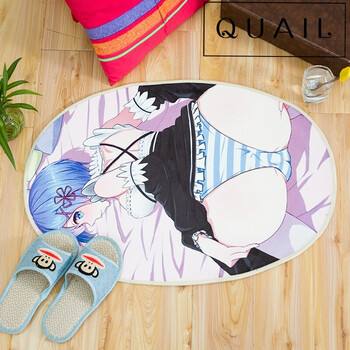 卡通二次元动漫初音性感日式美女 美观休闲地垫脚垫 雷姆 55cmx80cm