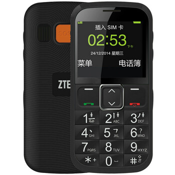 中兴（ZTE）L530G 移动/联通2G   老人手机 黑色