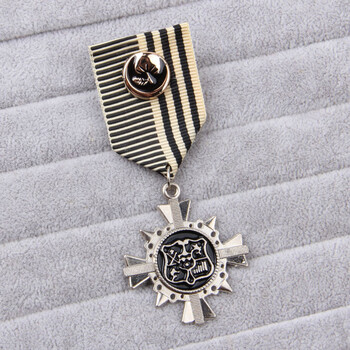 韩国复古配饰品男士勋章 金属小徽章定制个性diy五角星飞鹰胸针 k35
