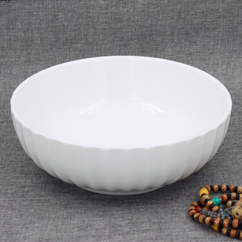 纯白色陶瓷大汤碗大面碗汤盆装饭大碗饭盆深碗饭店酒店餐具泡粉碗 12