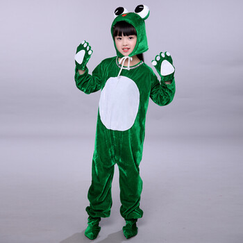 儿童青蛙演出服小蝌蚪找妈妈小跳蛙小青蛙卡通动物舞蹈表演服 单拍不