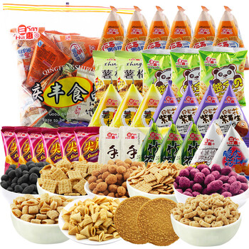 玉叶金花 三惠零食30小包装尖角脆妙脆角锅巴儿童膨化休闲小食品特产