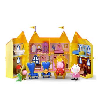 小猪佩奇 peppa pig 粉红猪小妹 城堡过家家儿童礼物 公主佩奇雪地