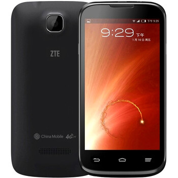 中兴（ZTE）Q507T 移动4G手机 黑色 套装版