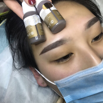 攸竹 半纹眉雾眉美瞳线色乳唇部纹绣色料纯植物易上色 s-32灰咖啡