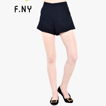 
                                        F.NY法妮专柜正品2015秋装新款女暗纹立体时尚短裤1531448 藏青 160/62A/36/S                
