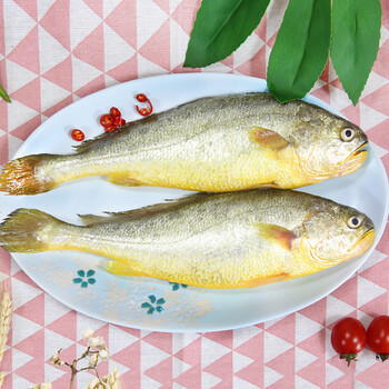 海名威 冷冻三去黄花鱼(大黄鱼) 750g 2条 袋装 海鲜水产_ 9折现价69