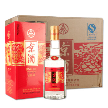 五粮液股份 京酒 淡雅香 白酒 52度 500ml*6 整