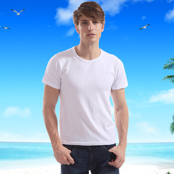 浪莎t恤 男士内衣圆领t恤 运动汗衫短袖打底衫 夏季新品 白色 180(xxl