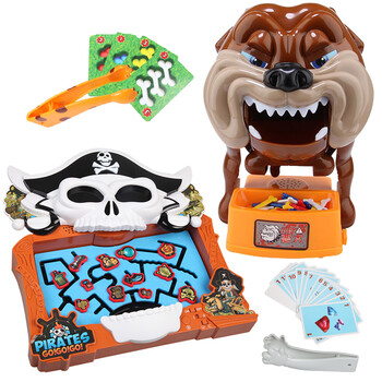 小心恶犬玩具 夹骨头的狗玩具 恶狗咬人偷骨头咬人狗 恶犬 海盗(送6节