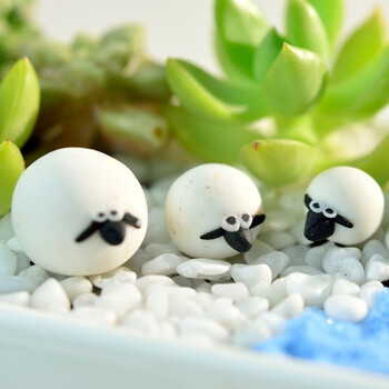 多肉植物苔藓微景观装饰品迷你小摆件动物鸭兔熊大猫头鹰天鹅小鹿农资