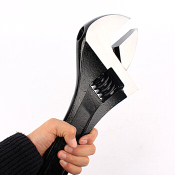 大开口美式发黑扳手扳手活口活络15寸 24寸18寸活动开口扳手 黑8寸