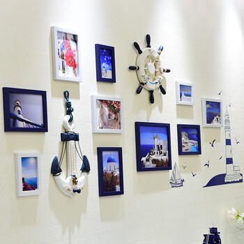 创意10寸摆台七寸相框挂墙组合ins装饰相片墙画框像框照片墙冲洗 10j