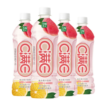 天喔茶莊 飲料 c滿e(檸檬汁 水蜜桃汁)500ml*4瓶裝