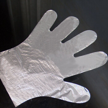 一次性手套食品餐饮美容家务手膜手套加厚pe透明塑料薄膜一次性用品