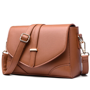 polo 女士单肩包简约小方包横款方形斜跨女包340261 棕色