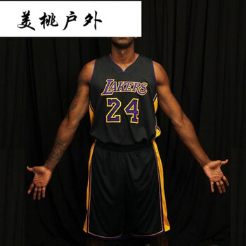 素趣湖人队科比24号球衣詹姆斯刺绣套装哈登篮球服欧文库里定制团购夏