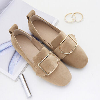 单鞋女平底瓢鞋圆头春夏季2018新款百搭韩版芭蕾船鞋休闲豆豆鞋