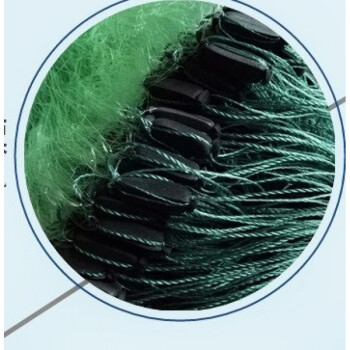 柏潮 三层渔网丝网捕鱼网1指到6指100米长自动水库海手工沾网挂网