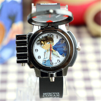 名侦探柯南激光麻醉手表男孩学生儿童电子表玩具 衬衣款 盒装1手环8